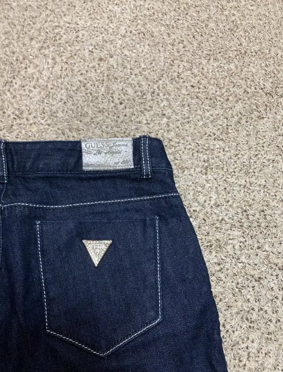 Guess denim jeans with silver logo 26